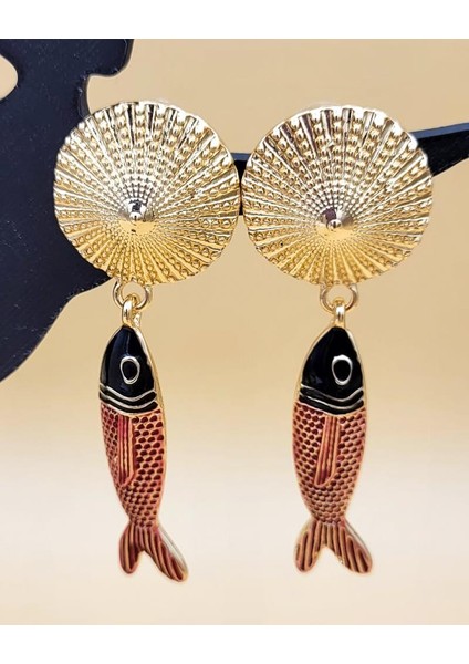 Zr Model Kırmızı Balık Küpe fiyatları