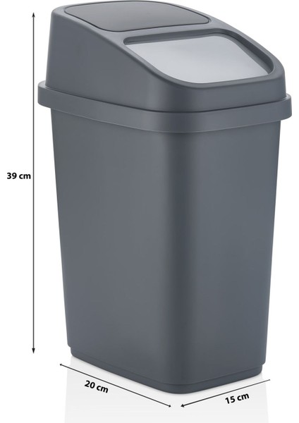 10 Lt Siyah Çöp Kovası, Mutfak, Banyo, Tuvalet Için Pratik ve Şık Tasarım fiyatları