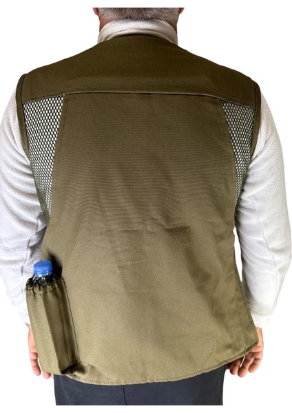 Fileli Avcı Yeleği - 50 Fişek Kapasiteli - Haki - 12 Kalibre fırsatları