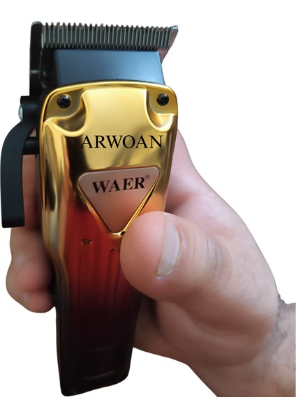 ​​​​​​​profesyonel Kablosuz Saç Kesme Makinesi - Altın Siyah Tasarım, Seramik Titanyum Bıçak, USB Şarj ve Dijital Ekran modelleri