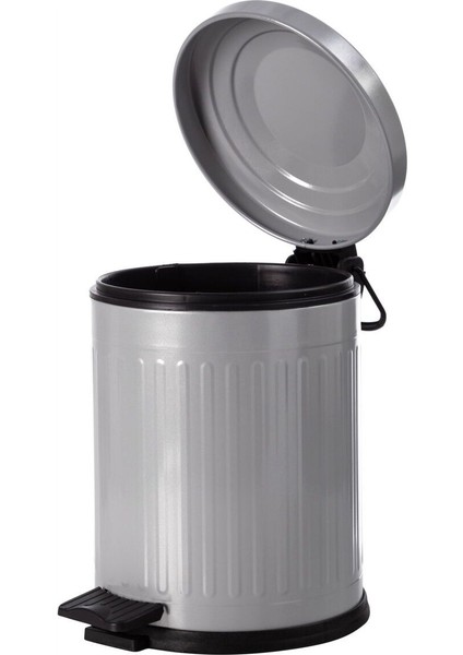 5 Lt Vintage Serisi Amortisör Kapaklı Gri Çöp Kovası, Çok Amaçlı Kullanım modelleri