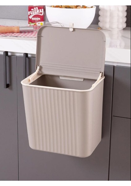 Çok Amaçlı Mutfak Tezgahı ve Dolap Askılı 15 Lt Çöp Kovası, Kahverengi modelleri