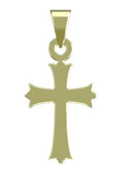 14 Ayar Altın Haç Kolye Ucu 1 Gr, KC10782 Kodlu
