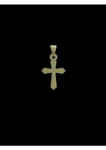 14 Ayar Altın Haç Kolye Ucu 1 Gr, KC10796 Kodlu