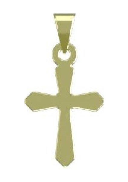 14 Ayar Altın Haç Kolye Ucu 1 Gr, KC10796 Kodlu