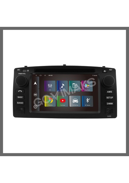 GOVİMAKS TOYOTA COROLLA TERRA SOOL 2004-2007 UYUMLU 7 INCH 4 GB RAM 64 GB HAFIZA ANDROID MULTIMEDIA TEYP