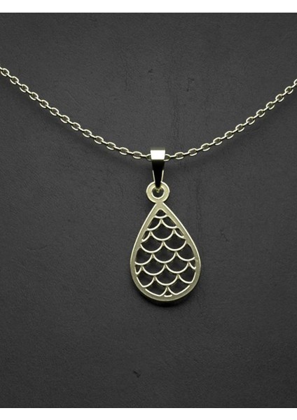 14 Ayar Altın Gözyaşı Damlası Kolye Ucu 1 Gr, KC11203 Kodlu