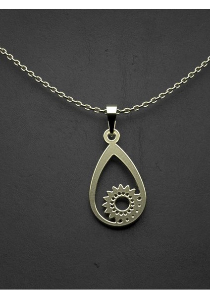 14 Ayar Altın Çiçek Kolye Ucu 1 Gr, KC11106 Kodlu