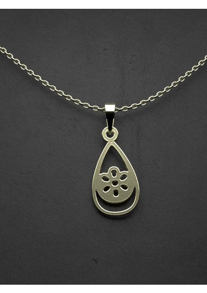 14 Ayar Altın Gözyaşı Damlası Kolye Ucu 1 Gr, KC12061 Kodlu