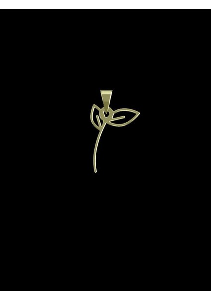 14 Ayar Altın Yaprak Kolye Ucu 1 Gr, KC15995 Kodlu