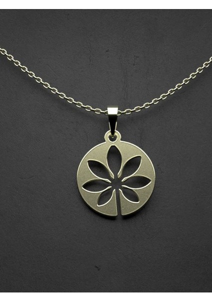 14 Ayar Altın Çiçek Kolye Ucu 1 Gr, KC11095 Kodlu