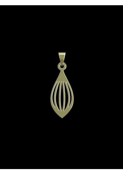 14 Ayar Altın Gözyaşı Damlası Kolye Ucu 1 Gr, KC11565 Kodlu