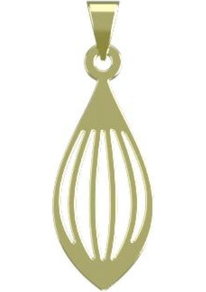 14 Ayar Altın Gözyaşı Damlası Kolye Ucu 1 Gr, KC11565 Kodlu