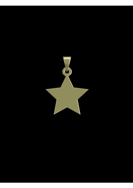 14 Ayar Altın Yıldız Kolye Ucu 1 Gr, KC15349 Kodlu
