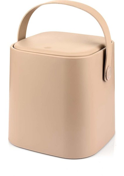 Bej Tutma Saplı Iç Kovalı 4 Lt Tezgah Üstü Mutfak Çöp Kovası fırsatları