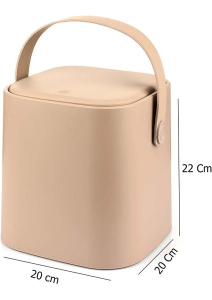 Bej Tutma Saplı Iç Kovalı 4 Lt Tezgah Üstü Mutfak Çöp Kovası indirimleri