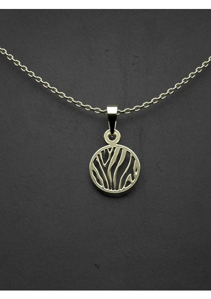 14 Ayar Altın Daire Kolye Ucu 1 Gr, KC11207 Kodlu