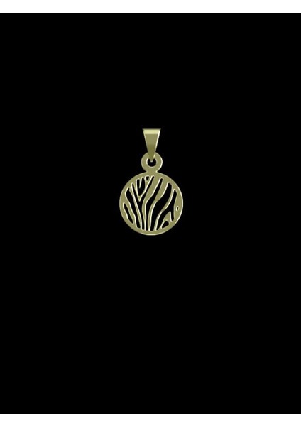 14 Ayar Altın Daire Kolye Ucu 1 Gr, KC11207 Kodlu