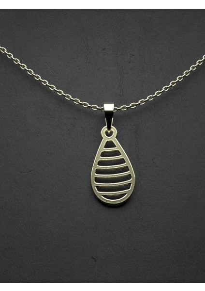 14 Ayar Altın Gözyaşı Damlası Kolye Ucu 1 Gr, KC11935 Kodlu