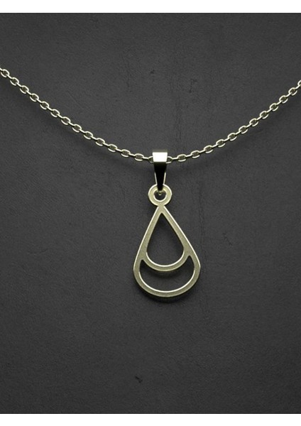 14 Ayar Altın Gözyaşı Damlası Kolye Ucu 1 Gr, KC10005 Kodlu