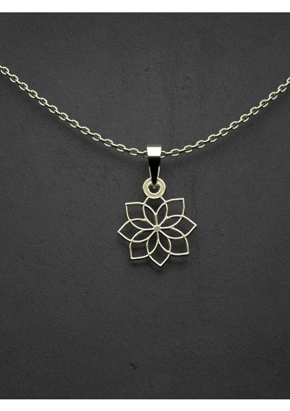 14 Ayar Altın Çiçek Kolye Ucu 1 Gr, KC10215 Kodlu