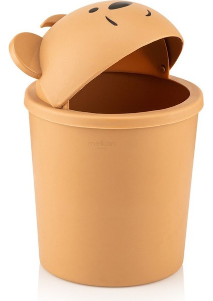 Sevimli Turuncu Masaüstü Mini Çöp Kutusu, 1 Litre fırsatları