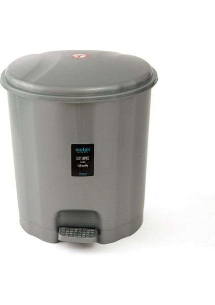 Gri 12 Lt Pedallı Iç Kovalı Çöp Kutusu