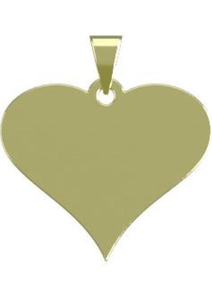 14 Ayar Altın Kalp Kolye Ucu 1 Gr, KC17793 Kodlu