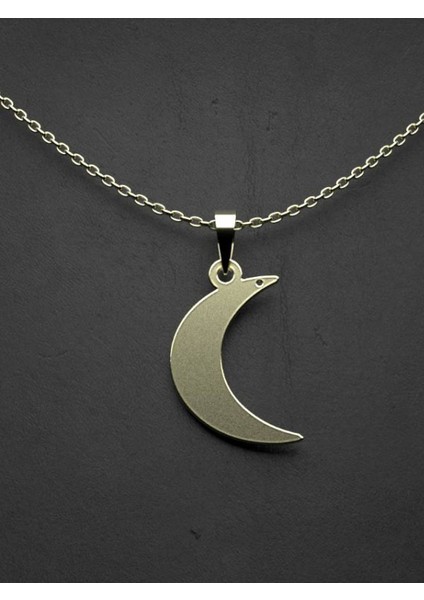 14 Ayar Altın Ay Kolye Ucu 1 Gr, KC15074 Kodlu