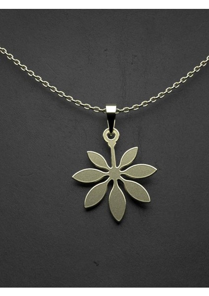 14 Ayar Altın Çiçek Kolye Ucu 1 Gr, KC11078 Kodlu