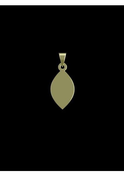 14 Ayar Altın Gözyaşı Damlası Kolye Ucu 1 Gr, KC12400 Kodlu