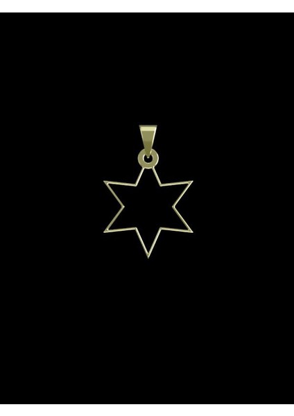 14 Ayar Altın Yıldız Kolye Ucu 1 Gr, KC15584 Kodlu
