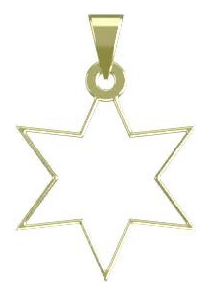 14 Ayar Altın Yıldız Kolye Ucu 1 Gr, KC15584 Kodlu