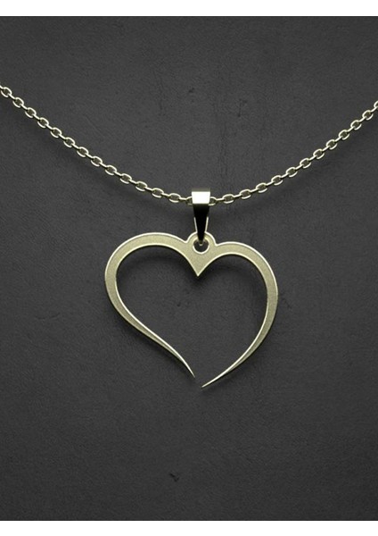 14 Ayar Altın Kalp Kolye Ucu 1 Gr, KC17784 Kodlu