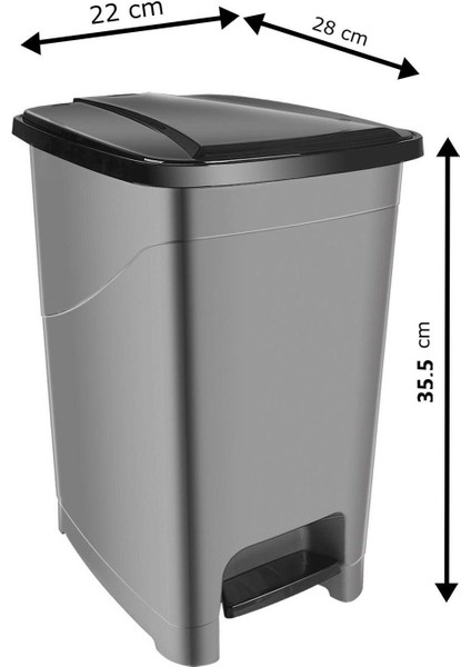 8 Litre Slim Iç Kovalı Pedallı Çöp Kovası, Şık ve Kullanışlı Tasarım modelleri