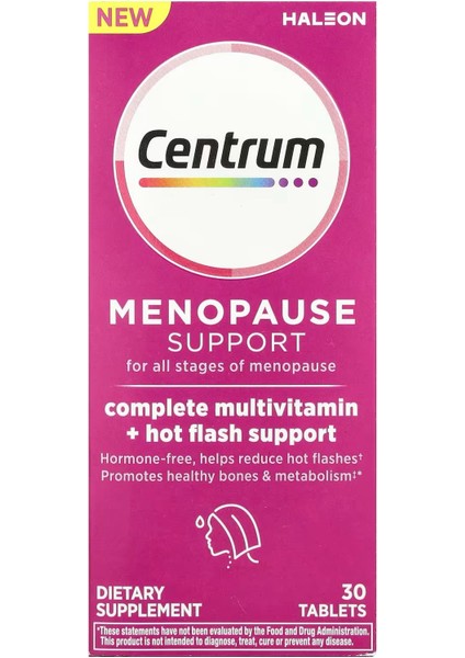 Menopause Support Complete Multivitamin + Hot Flash Support 30 Tablet modelleri