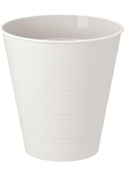 10 Lt Beyaz Plastik Çöp Kovası - Dayanıklı ve Şık Tasarım