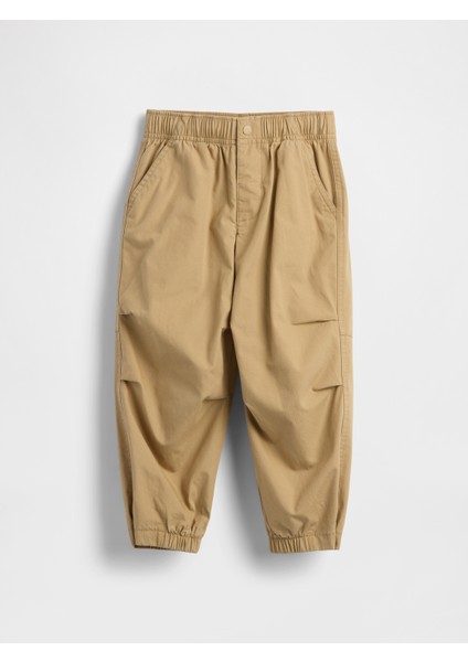 Erkek Bebek Açık Kahverengi Paraşüt Eşofman Altı