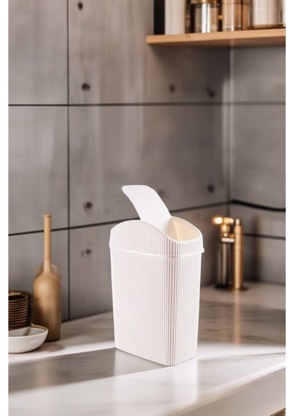 Küçük Çöp Kutusu, Mutfak, Banyo, Tuvalet, Ofis Için, Krem Renk indirimleri