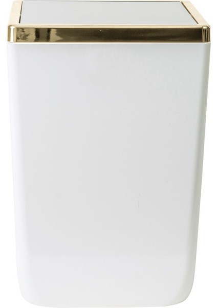 Beyaz Toskana Çöp Kovası 6 Lt, Şık ve Kullanışlı Ev Gereçleri