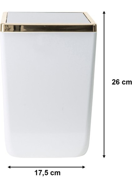 Beyaz Toskana Çöp Kovası 6 Lt, Şık ve Kullanışlı Ev Gereçleri modelleri