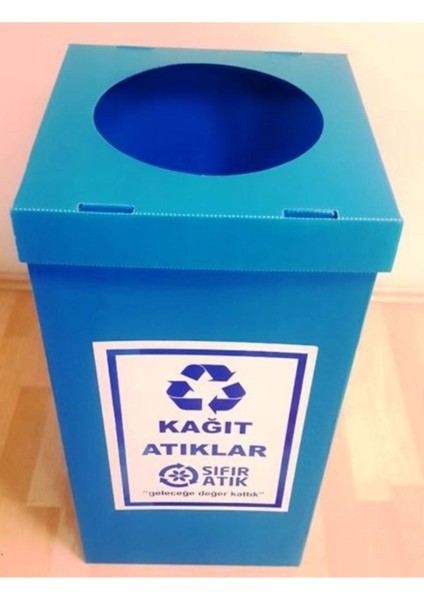 Mavi Renkli Sıfır Atık Kutusu, Çevre Dostu ve Şık Tasarım