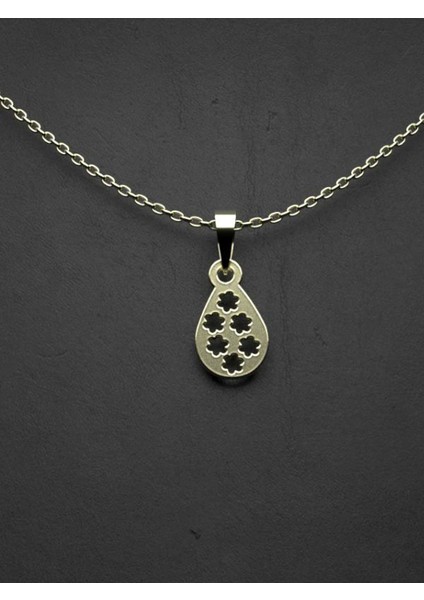 14 Ayar Altın Gözyaşı Damlası Kolye Ucu 1 Gr, KC10567 Kodlu