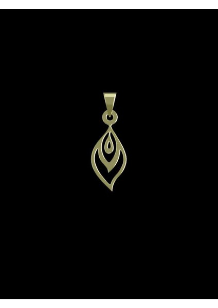 14 Ayar Altın Gözyaşı Damlası Kolye Ucu 1 Gr, KC10908 Kodlu