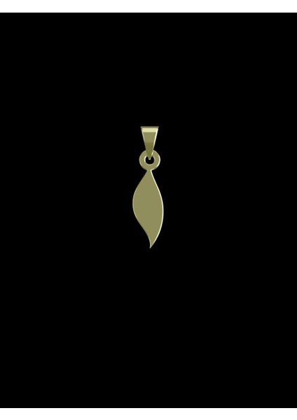 14 Ayar Altın Gözyaşı Damlası Kolye Ucu 1 Gr, KC12622 Kodlu