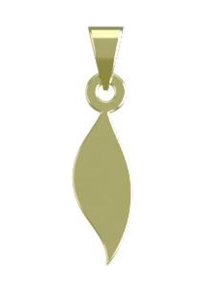 14 Ayar Altın Gözyaşı Damlası Kolye Ucu 1 Gr, KC12622 Kodlu