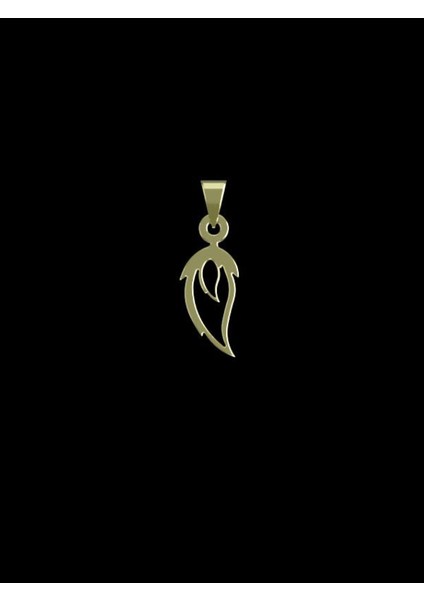 14 Ayar Altın Yaprak Kolye Ucu 1 Gr, KC13190 Kodlu