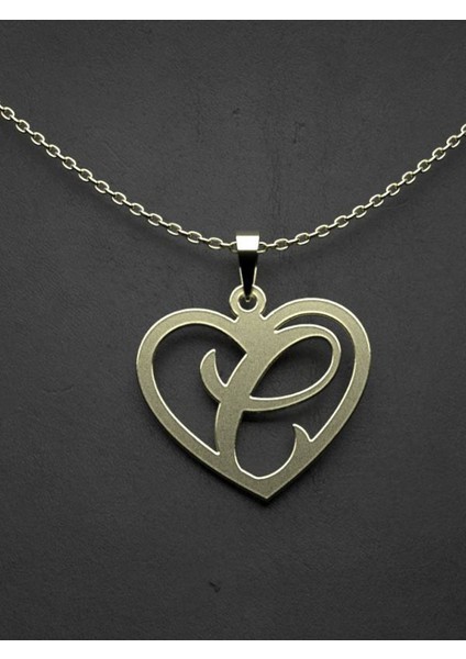 14 Ayar Altın E Harfi Kolye Ucu 1 Gr, KC12827 Kodlu