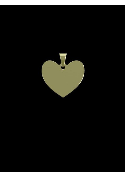 14 Ayar Altın Kalp Kolye Ucu 1 Gr, KC17480 Kodlu
