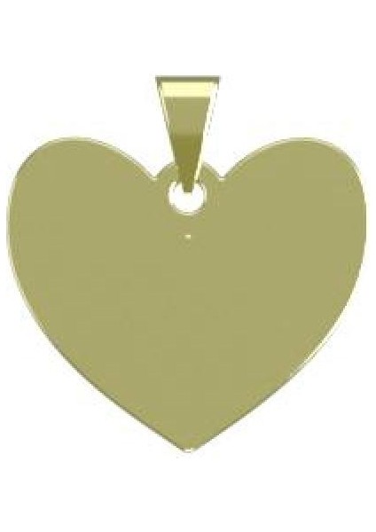 14 Ayar Altın Kalp Kolye Ucu 1 Gr, KC17480 Kodlu